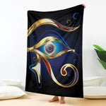 Eye Of Horus Amulet Print Blanket