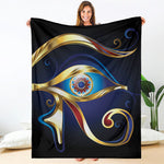 Eye Of Horus Amulet Print Blanket