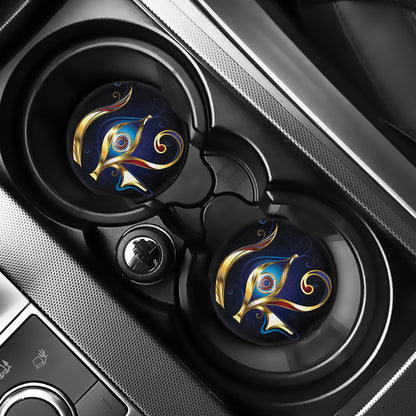Eye Of Horus Amulet Print Car Coasters