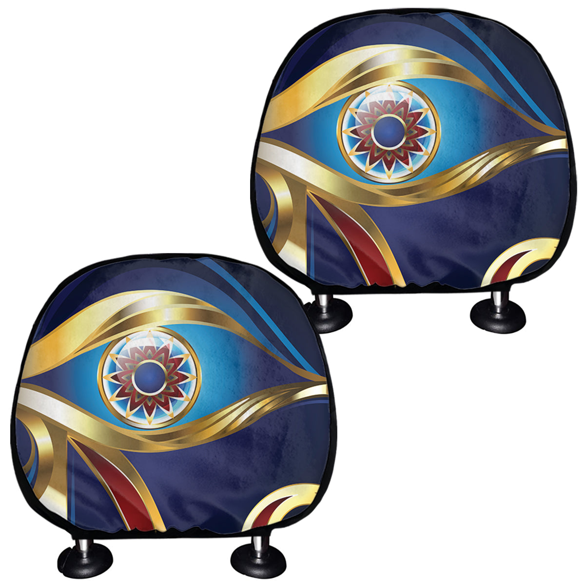 Eye Of Horus Amulet Print Car Headrest Covers