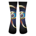 Eye Of Horus Amulet Print Crew Socks