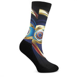 Eye Of Horus Amulet Print Crew Socks