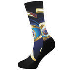 Eye Of Horus Amulet Print Crew Socks