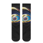 Eye Of Horus Amulet Print Crew Socks