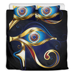 Eye Of Horus Amulet Print Duvet Cover Bedding Set