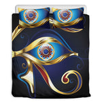 Eye Of Horus Amulet Print Duvet Cover Bedding Set