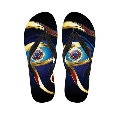 Eye Of Horus Amulet Print Flip Flops