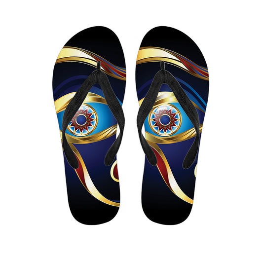 Eye Of Horus Amulet Print Flip Flops