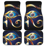 Eye Of Horus Amulet Print Front and Back Car Floor Mats