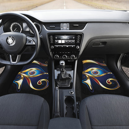 Eye Of Horus Amulet Print Front and Back Car Floor Mats
