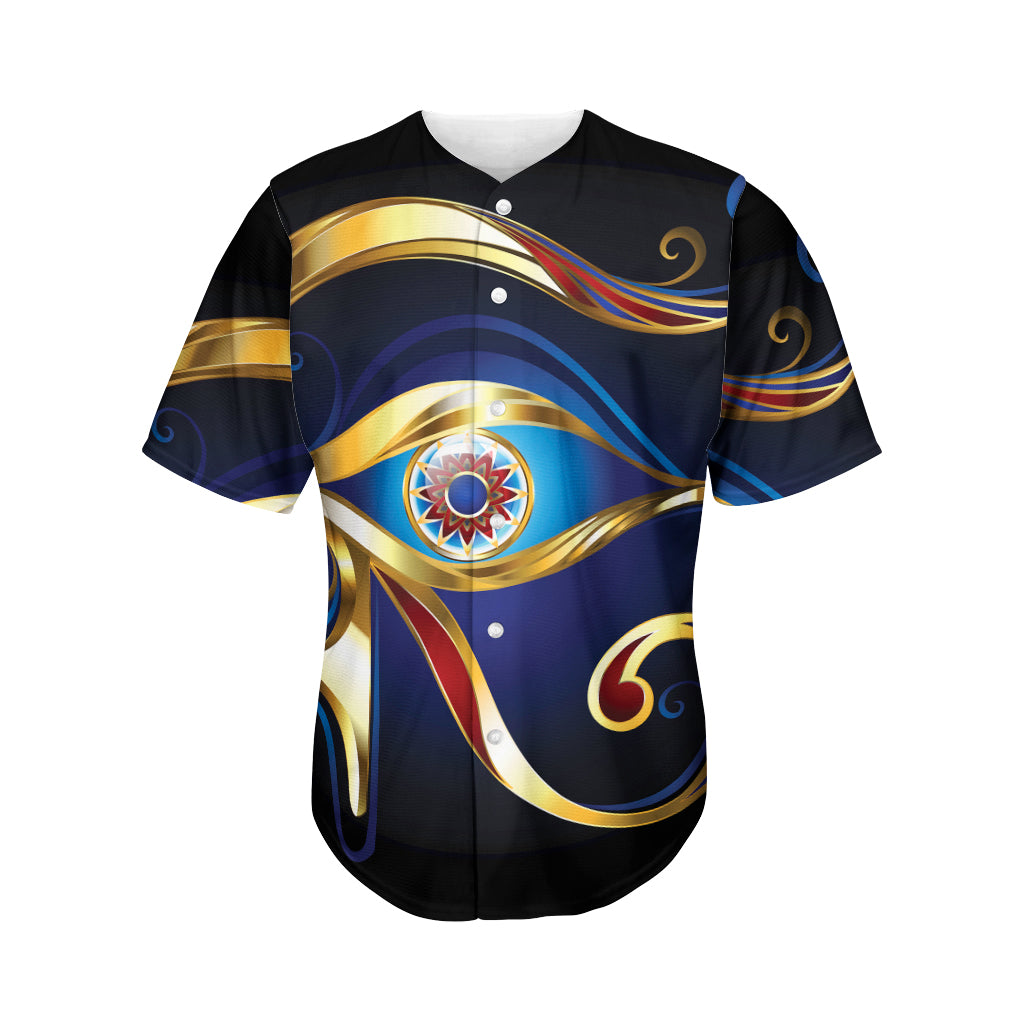 Eye Of Horus Amulet Print Men's Baseball Jersey