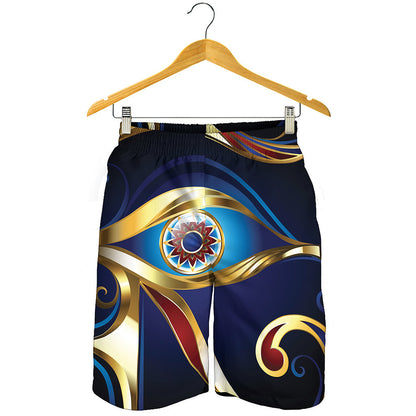 Eye Of Horus Amulet Print Men's Shorts