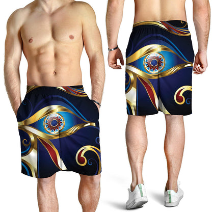 Eye Of Horus Amulet Print Men's Shorts