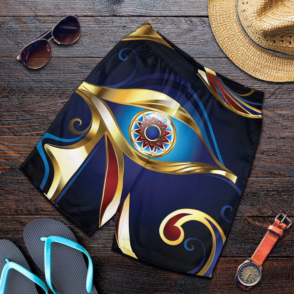 Eye Of Horus Amulet Print Men's Shorts