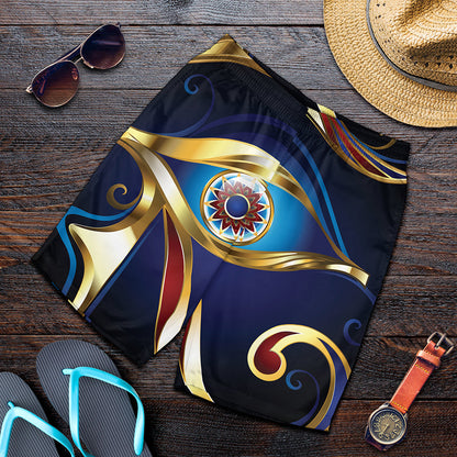 Eye Of Horus Amulet Print Men's Shorts
