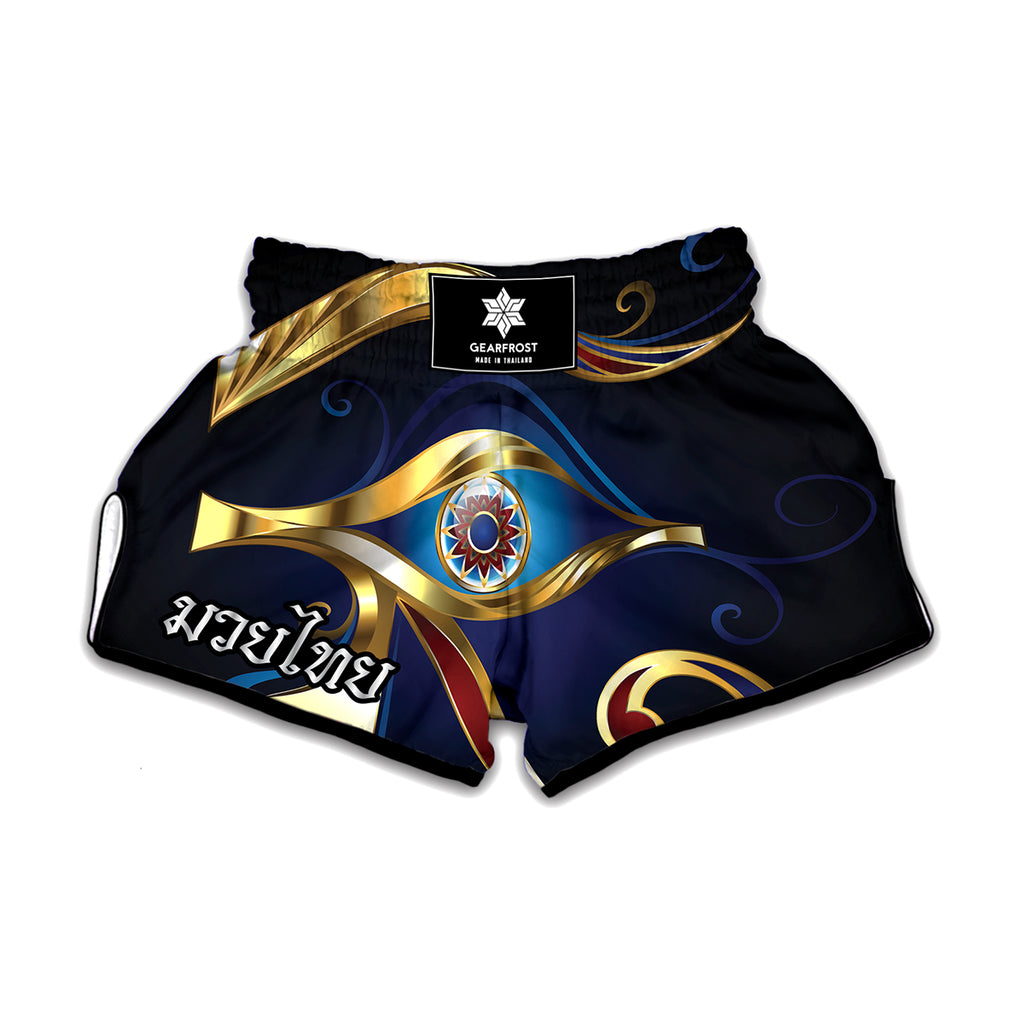 Eye Of Horus Amulet Print Muay Thai Boxing Shorts