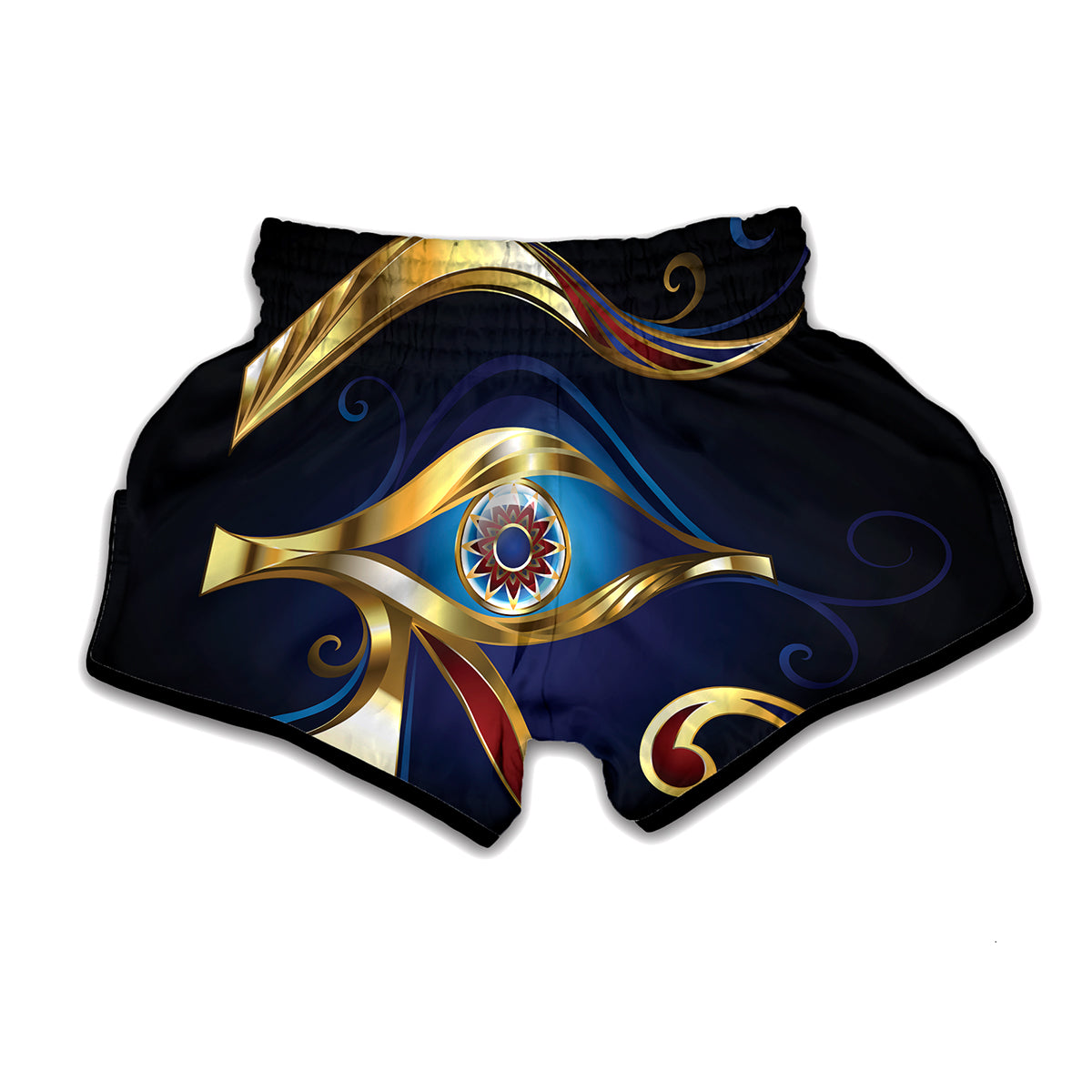 Eye Of Horus Amulet Print Muay Thai Boxing Shorts