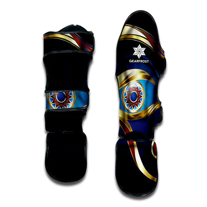 Eye Of Horus Amulet Print Muay Thai Shin Guard