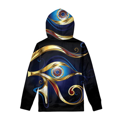 Eye Of Horus Amulet Print Pullover Hoodie