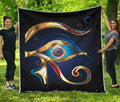 Eye Of Horus Amulet Print Quilt