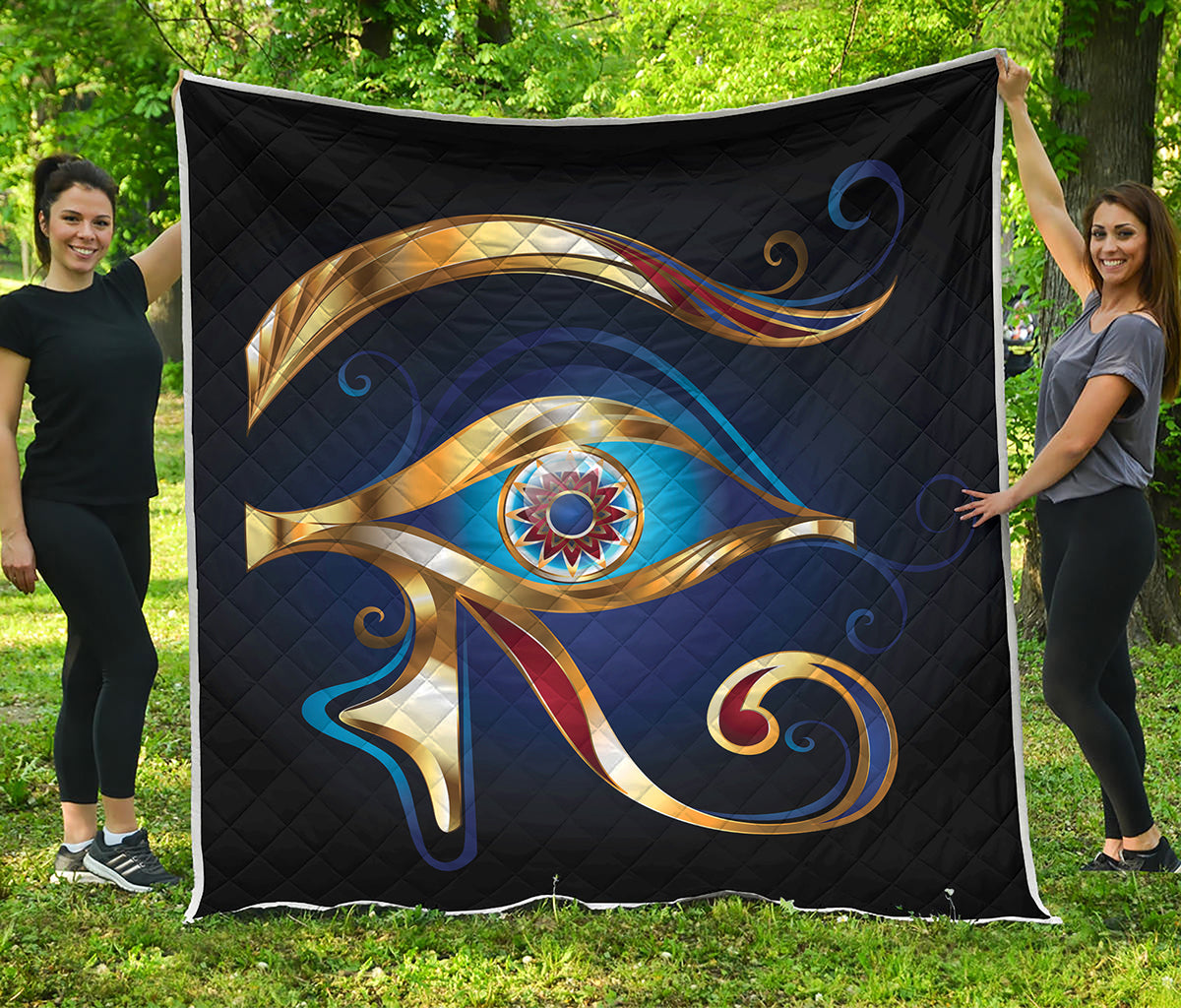Eye Of Horus Amulet Print Quilt