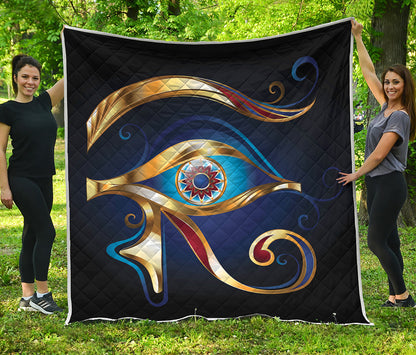 Eye Of Horus Amulet Print Quilt