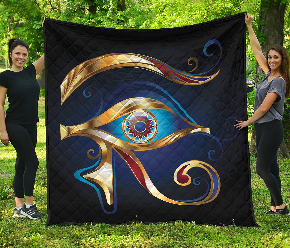 Eye Of Horus Amulet Print Quilt
