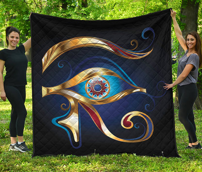 Eye Of Horus Amulet Print Quilt