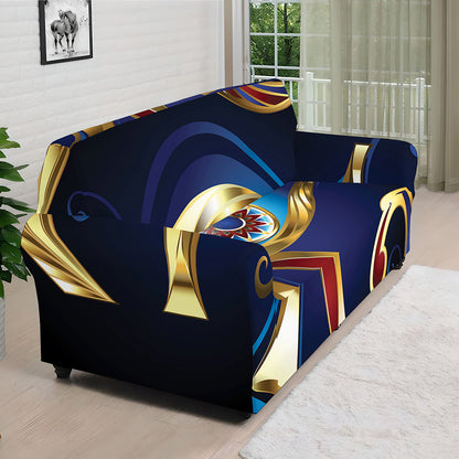 Eye Of Horus Amulet Print Sofa Cover