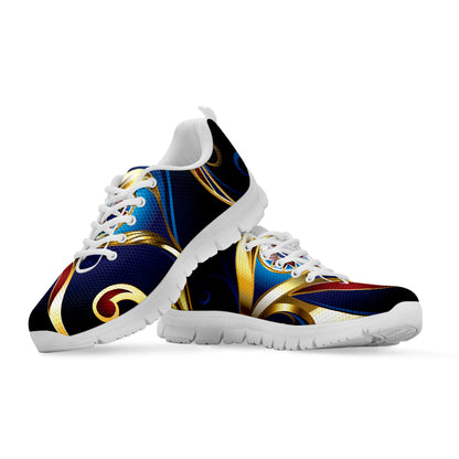 Eye Of Horus Amulet Print White Sneakers