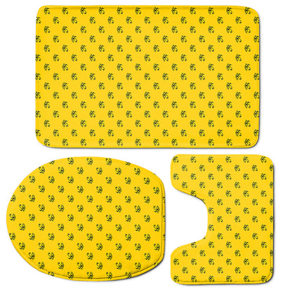Eye Of Horus Symbol Pattern Print 3 Piece Bath Mat Set