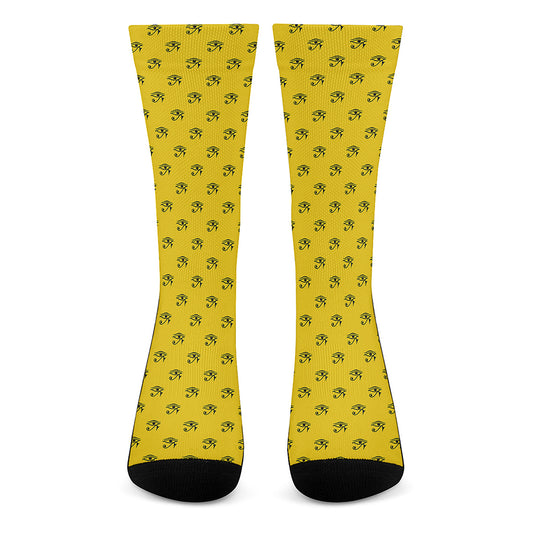 Eye Of Horus Symbol Pattern Print Crew Socks