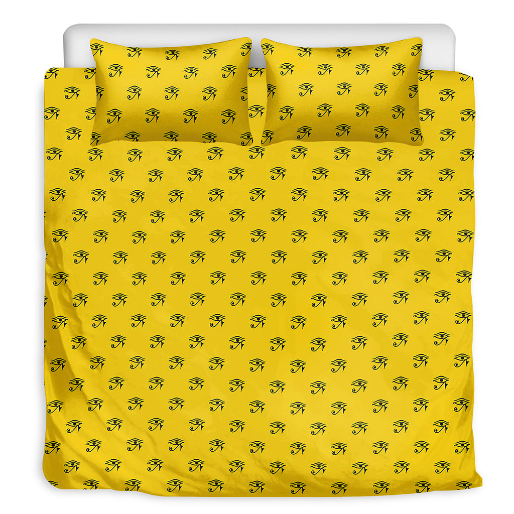 Eye Of Horus Symbol Pattern Print Duvet Cover Bedding Set