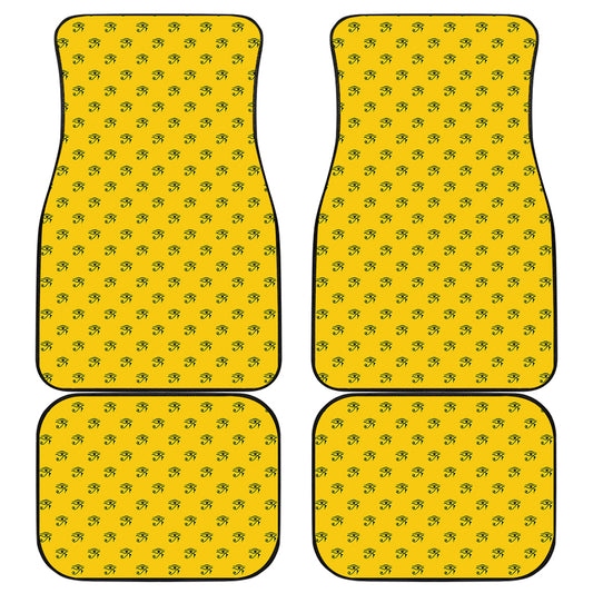 Eye Of Horus Symbol Pattern Print Front and Back Car Floor Mats