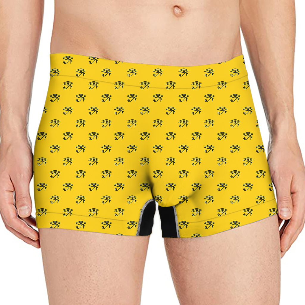 Eye Of Horus Symbol Pattern Print Men's Boxer Briefs