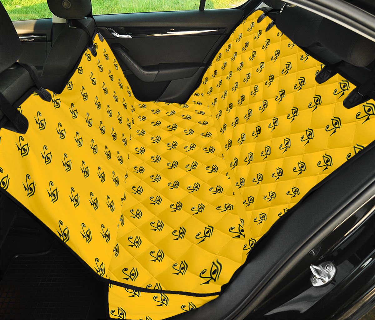 Eye Of Horus Symbol Pattern Print Pet Car Back Seat Cover