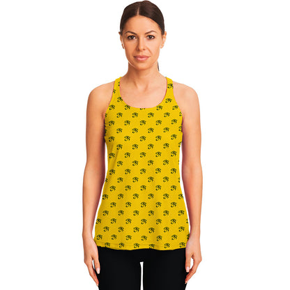 Eye Of Horus Symbol Pattern Print Women's Racerback Tank Top