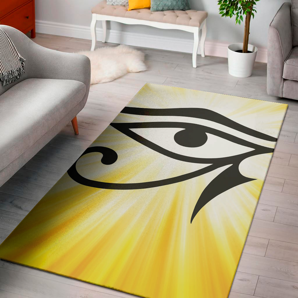 Eye Of Horus Symbol Print Area Rug