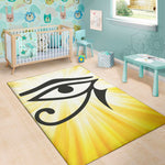 Eye Of Horus Symbol Print Area Rug