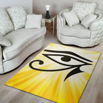 Eye Of Horus Symbol Print Area Rug