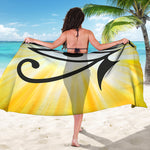 Eye Of Horus Symbol Print Beach Sarong Wrap