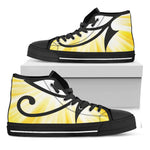 Eye Of Horus Symbol Print Black High Top Shoes