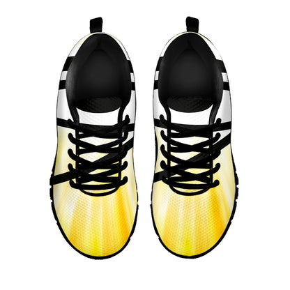 Eye Of Horus Symbol Print Black Sneakers