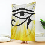 Eye Of Horus Symbol Print Blanket