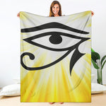 Eye Of Horus Symbol Print Blanket