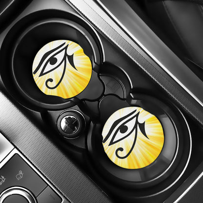 Eye Of Horus Symbol Print Car Coasters