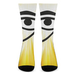 Eye Of Horus Symbol Print Crew Socks