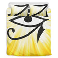 Eye Of Horus Symbol Print Duvet Cover Bedding Set