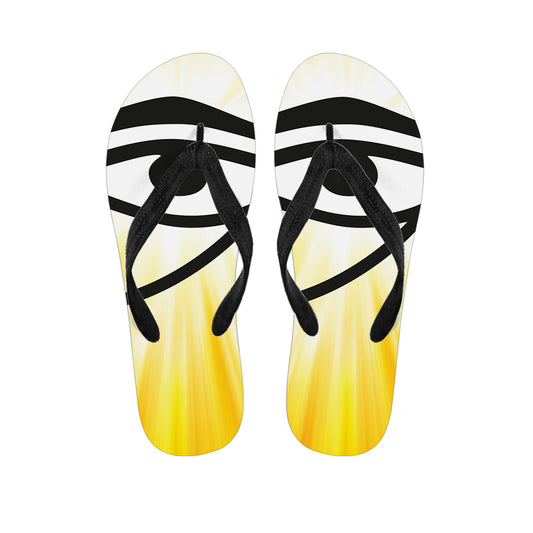 Eye Of Horus Symbol Print Flip Flops