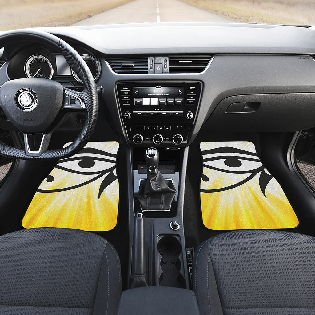 Eye Of Horus Symbol Print Front and Back Car Floor Mats